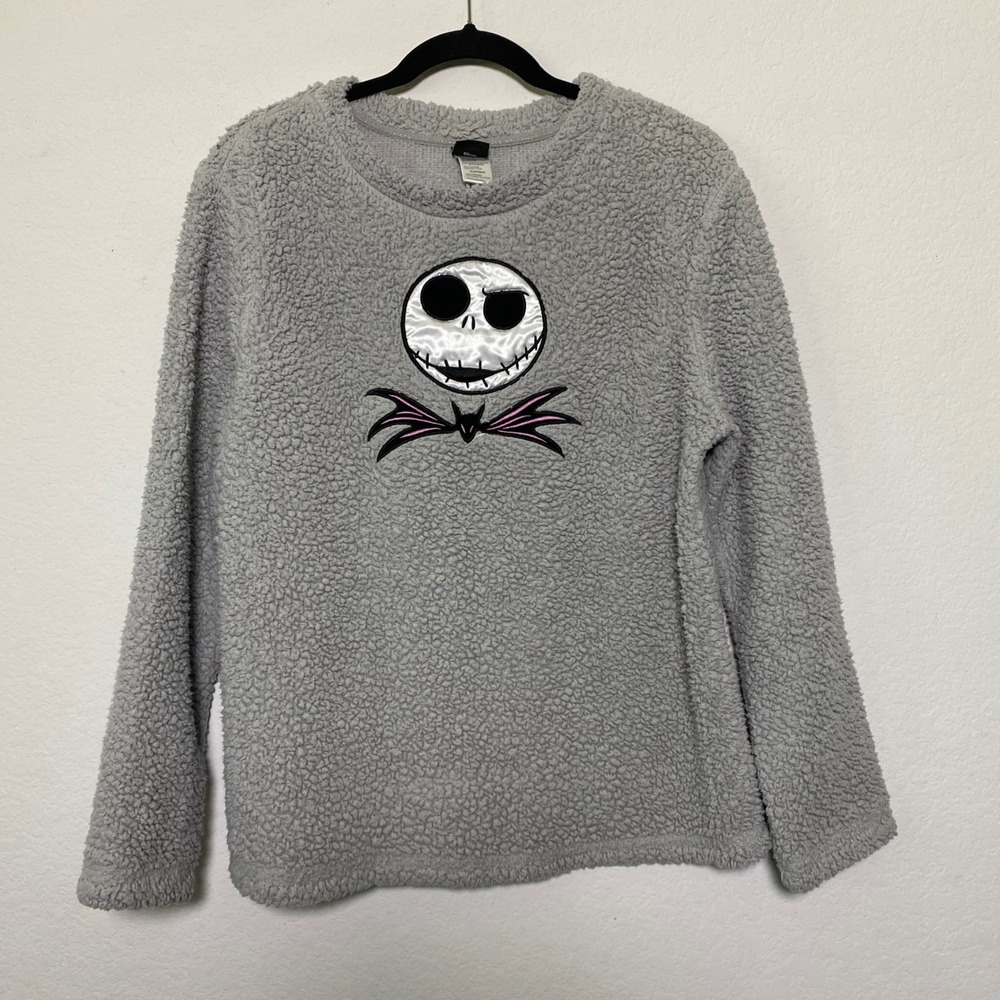 Nightmare Before Christmas Sleepwear Top Women Large Jack Skellington Halloween
